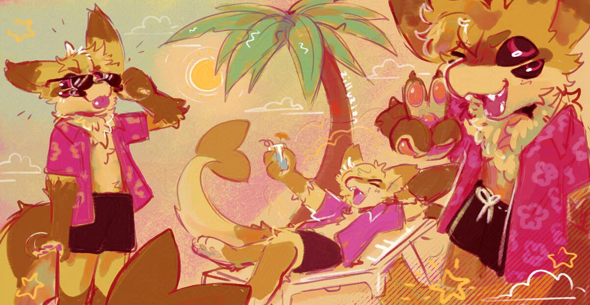 for mudkitsu, sketch page + full colour
