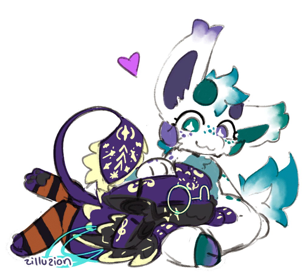 for Leskya, sticker doodle + animation, extra character