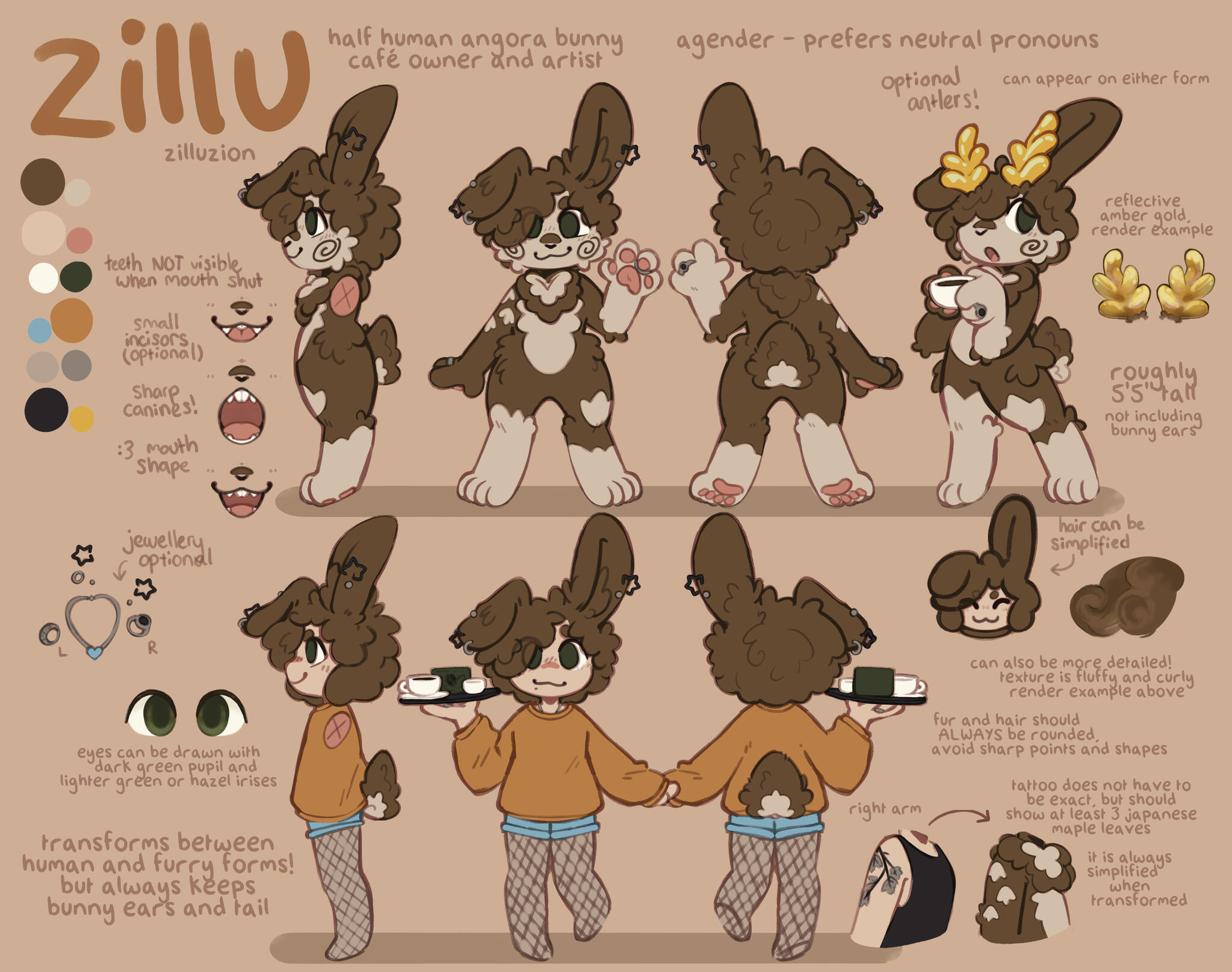 zillu reference sheet